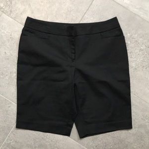 Black Trouser Shorts